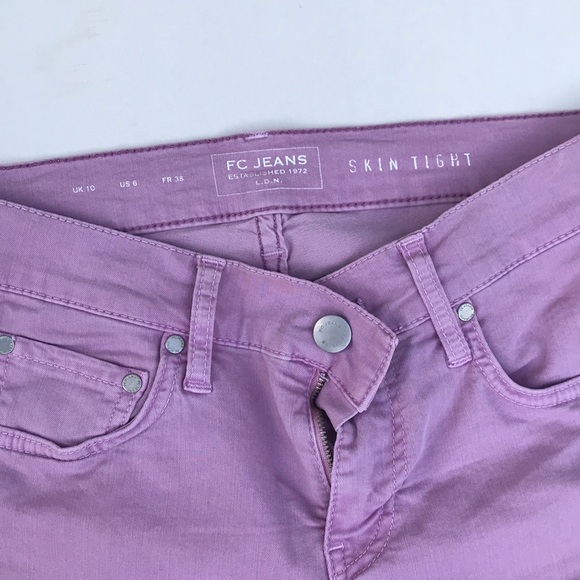FC Jeans lilac tapered UK10 - Picture 2 of 3